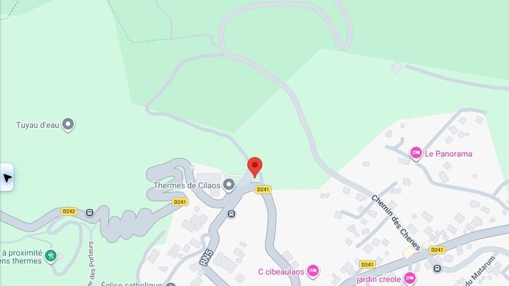 Aperçu cartographique de Départ à Cilaos
